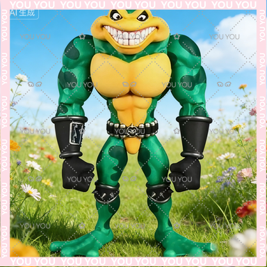 Premium Anime Merchandise - Figurka Akcji Battletoads Wave 1 Anime,