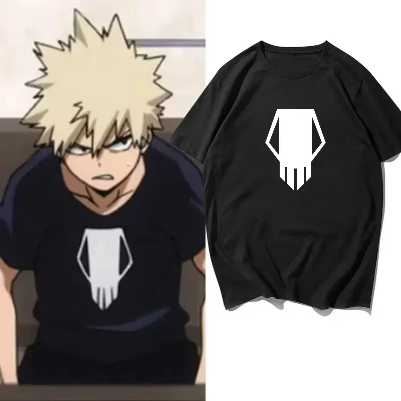 Anime Merchandise Men - Letnia koszulka z nadrukiem My Hero