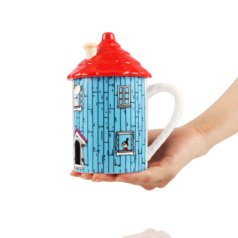 Anime Merchandise Mugs - Kreatywny kubek ceramiczny Moomin House, figurka